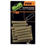 Трубка силиконовая Fox EDGES Silicone Sleeves -  3x25 мм - Хаки - 15 шт/уп