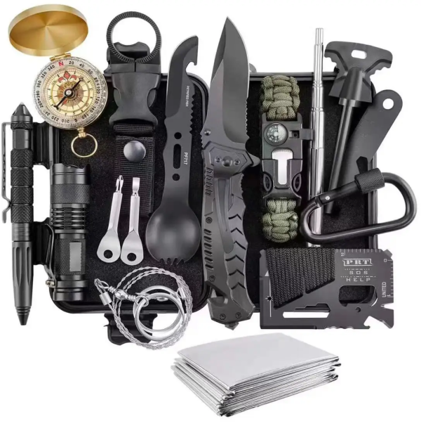 Туристический набор инструментов для выживания Traveler 15в1 SOS-15A