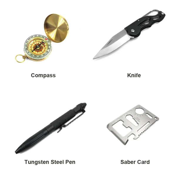 Туристический набор инструментов для выживания Traveler 15в1 SOS-15A