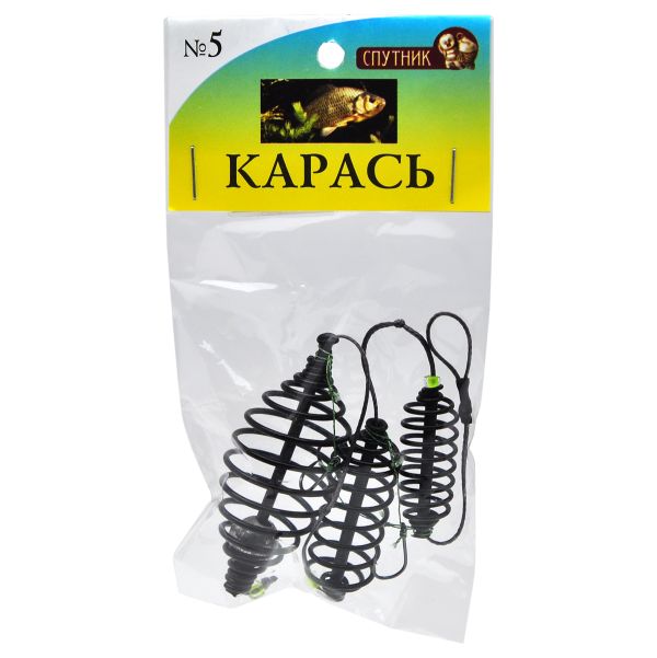 Готова снасть Вбивця карася Супутник №5 - Фарбований метал - Пружини 3 розміри