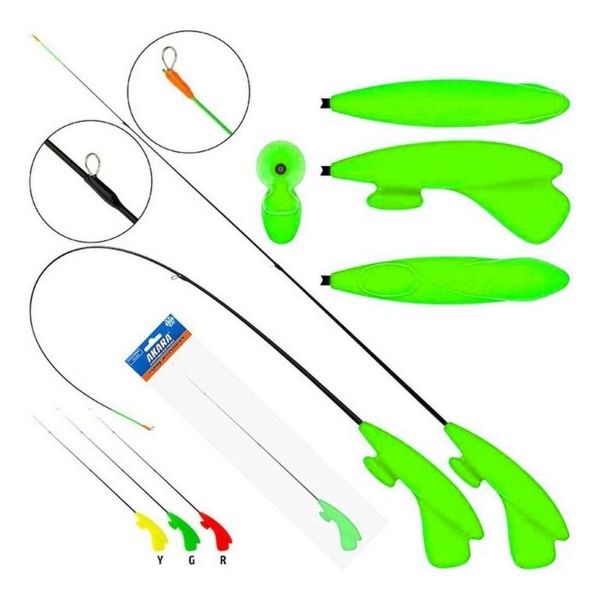 Удочка зимняя Akara RHS-Y3 безкивковая - Green (Зеленый)