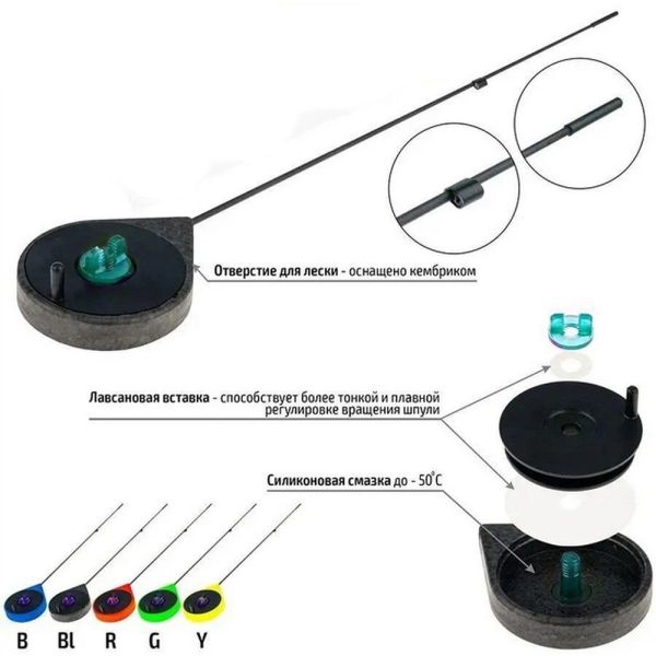 Удочка зимняя Akara SPORT Gl - Purple (Розовый)