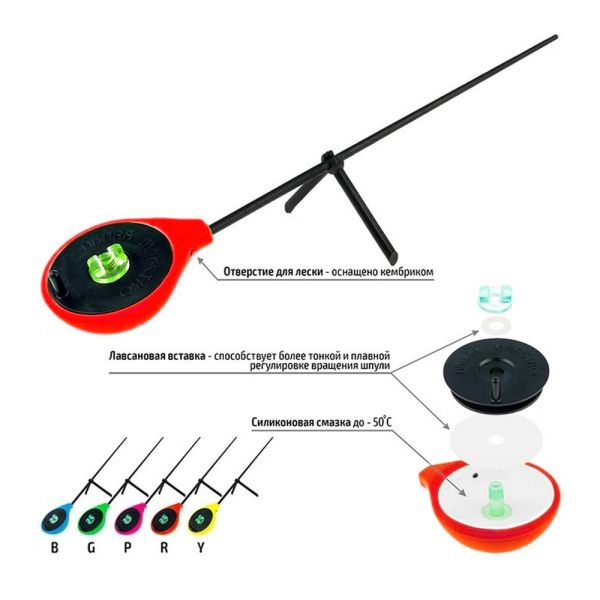 Удочка зимняя Akara UNIVERSAL Pk - Red (Красный)