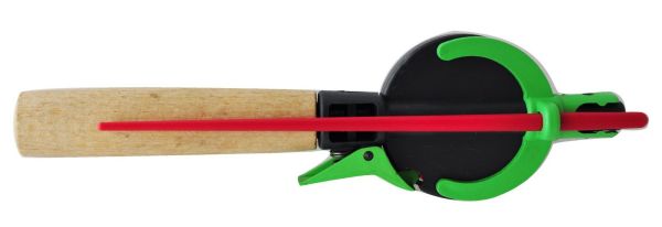 Удочка зимняя Anvi - Открытая шпуля - С курком - Ручка дерево - 95 мм