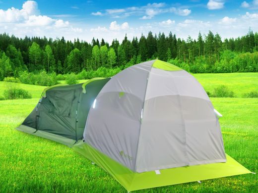 Палатка для зимней рыбалки ЛОТОС 3 Универсал - 6,4 кг - 3-х местная - 270х255х180 см - Зеленый
