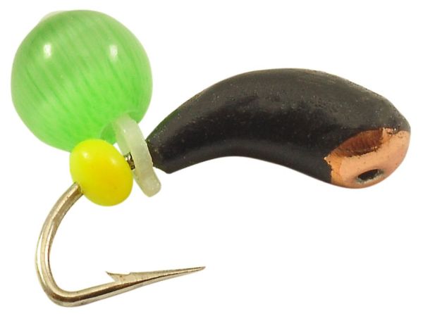 Мормышка Вольфрамовая Владимирская "Уралочка с подвесным шариком кошачий глаз" м/к - 2,5 мм - 0,40 г - Арт.159