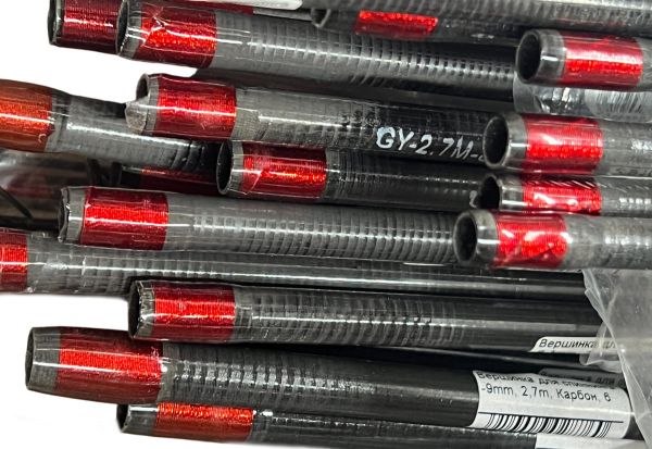 Вершинка для спиннинга - Карбон - 5 колец - 2.4 м