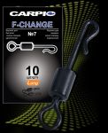 Вертлюг для швидкої зміни повідця Carpio F-Change №7 Long - 10 шт/уп