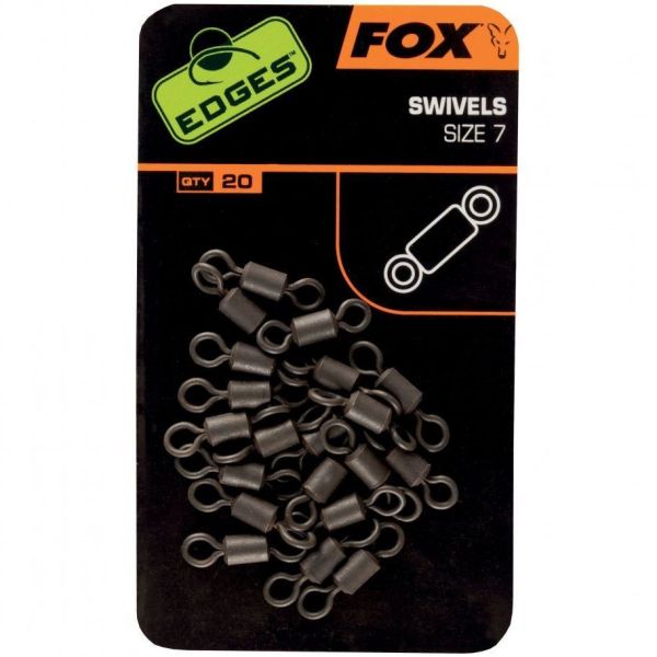 Вертлюг Fox EDGES Rig Swivels - Размер 7 - 20 шт/уп