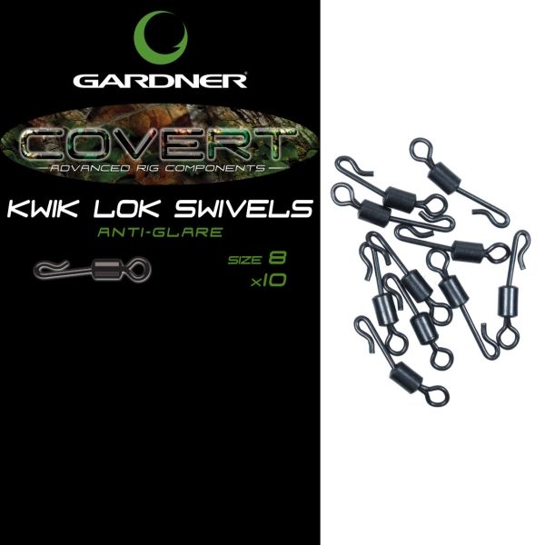 Вертлюг Gardner Kwik-lok Swivels - №8 - 10 шт/уп