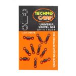 Вертлюг универсальный - Rolling Swivel - Технокарп - 10 шт/уп