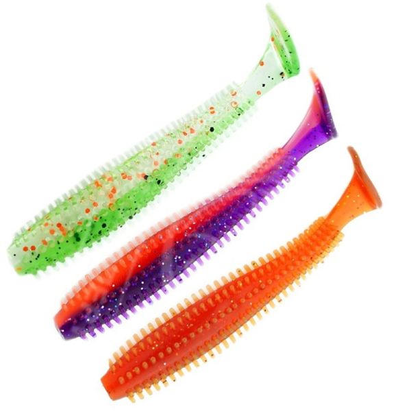 Віброхвіст Kosadaka Spikey Shad 90 мм - Упаковка 9 шт.