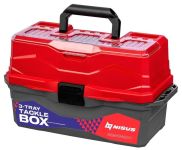 Ящик для снастей - Nisus Tackle Box - 3 полки - Красный