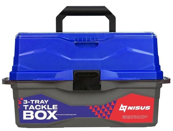 Ящик для снастей - Nisus Tackle Box - 3 полки - Синій