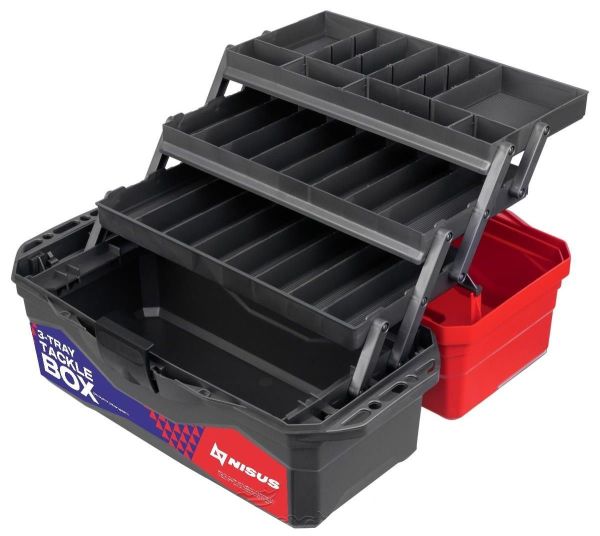 Ящик для снастей - Nisus Tackle Box - 3 полки - Синій