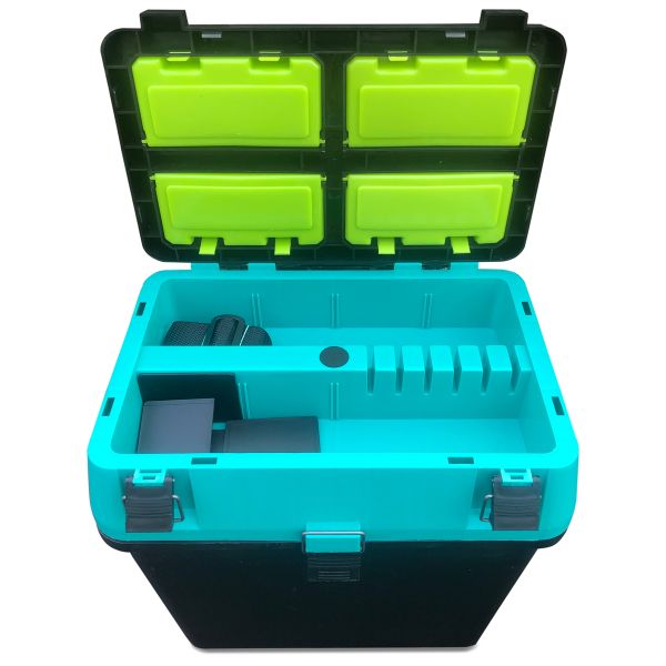 Ящик для зимової риболовлі - Чорно-бірюзовий - Україна