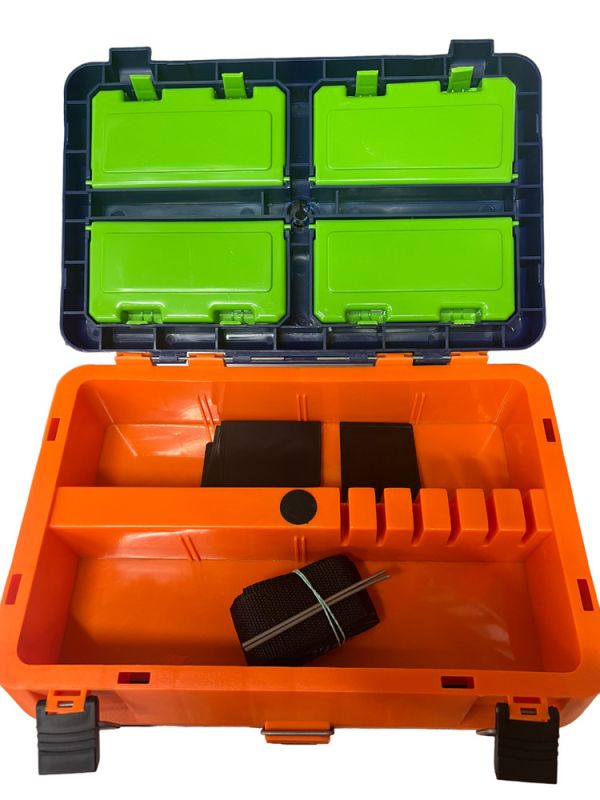 Ящик для зимової риболовлі - Синьо-помаранчевий - Україна