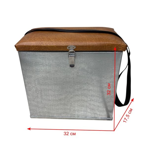 Ящик зимовий оцинкований - Маленький - 19 л