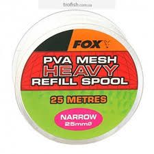 Запасная ПВА-сетка Fox - Wide Refill Spool Heavy Mesh (Медленно) - Ø35 мм
