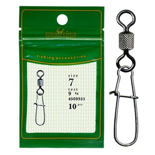  Застібка Golden Catch - Американка - З вертлюгом - 1050BN