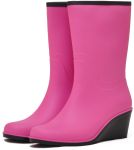 Женские сапоги Nordman Bellina укороченные на танкетке с мехом ПС 27-2 МЛ УМ - Розовые