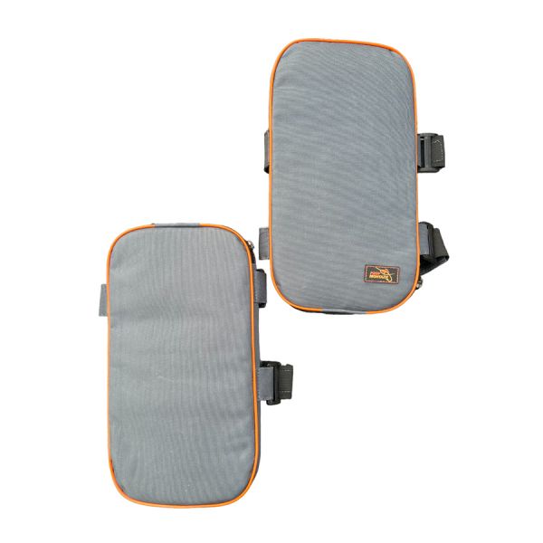 Наколінники зимові ПрофМонтаж на змійці - 33х19х3 см - Сірі