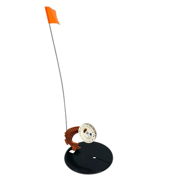 Зимовий набір: Жерлиця Щука 10 шт. + Ящик зимовий 18 л - Чорно-салатовий