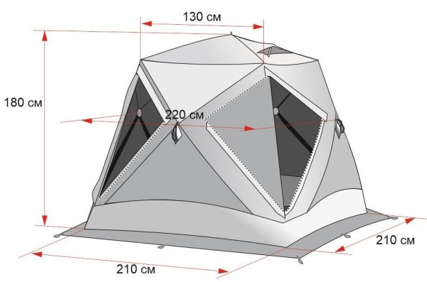 Палатка зимняя ЛОТОС Куб 3 Компакт