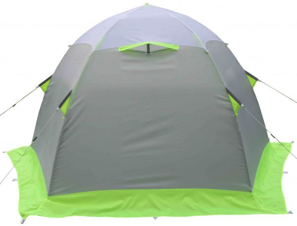 Зимовий намет Лотос 2С - Склокомпозитний каркас - Зелений