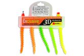 Набір змінних поролонових приманок Levsha NN 3D ExWorm - Колір Fluo WOr/WOr/WGr/WLgr/WYellow