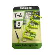 Тройник Fishing ROI Treble Hook T-4 UV Chartreuse BC - Корея - 5 шт/уп