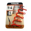 Трійник Fishing ROI Treble Hook T-4 UV Orange BC - Корея - 5 шт/уп