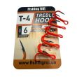 Трійник Fishing ROI Treble Hook T-4 UV Orange BC - Корея - 5 шт/уп